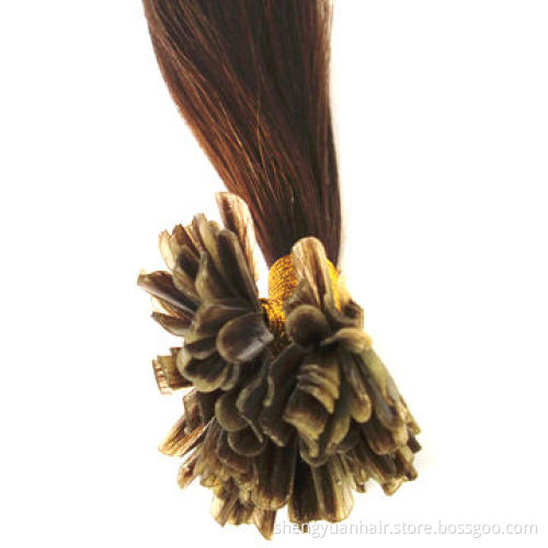 100% Virgin Remy Human Hair Extension with Italian Glue, Keratin Nail, Stick Nail Tip